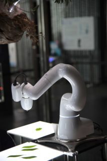 Bras robotisé dans un laboratoire