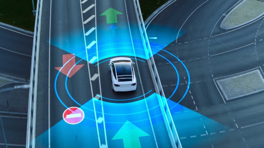 Voiture avec capteurs