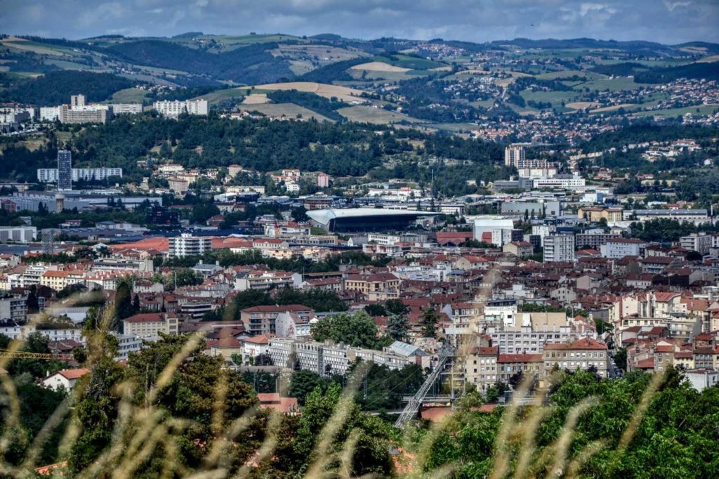 Photo aérienne de la ville de Saint-Étienne