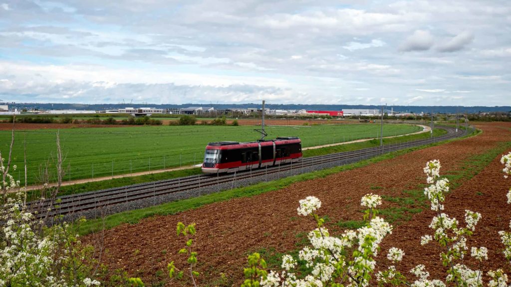 Rhône Express reliant Lyon Part-Dieu à l'aéroport Saint-Exupéry