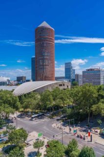 Vue du crayon au quartier des affaires à Lyon