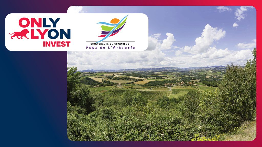 Affiche publicitaire de OnlyLyon et de la communauté de communes du Pays de L'Asbresle