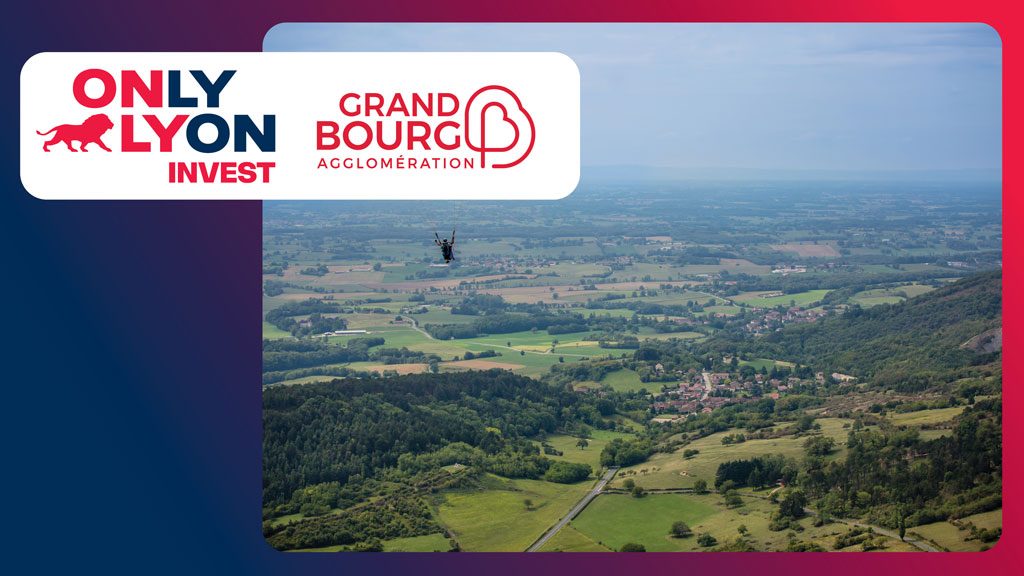 Affiche publicitaire de OnlyLyon et de l'agglomération du Grand Bourg